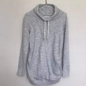 Heathered Gray Cowl Neck Tunic Sweater